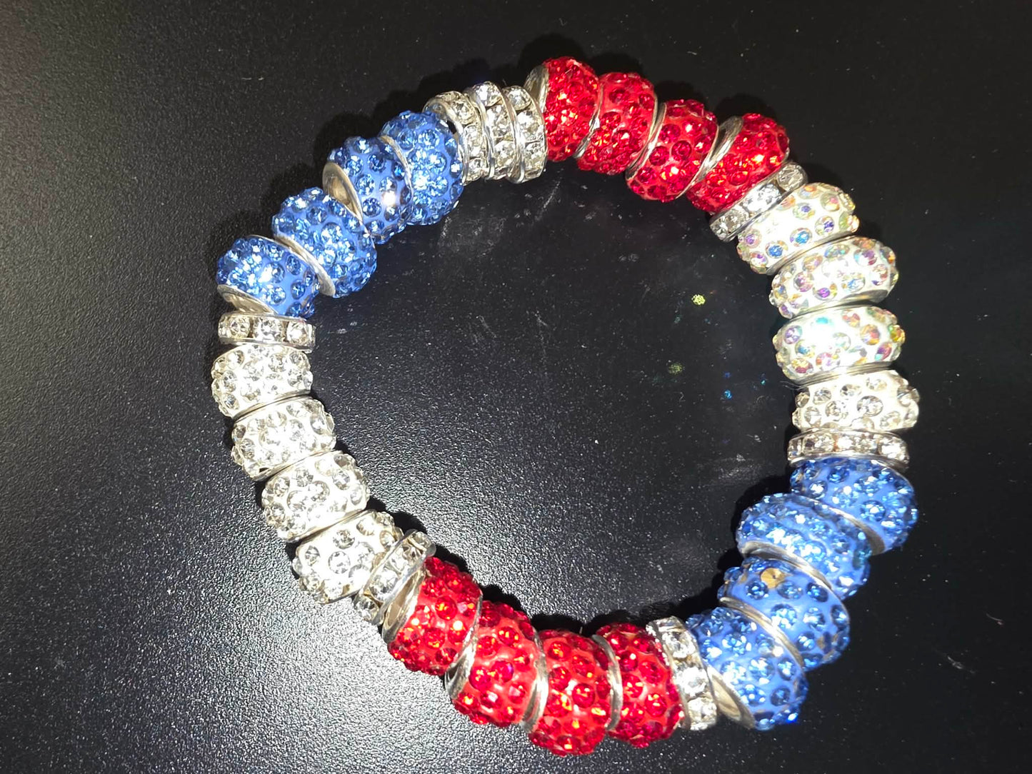4th of July Bling Bracelet