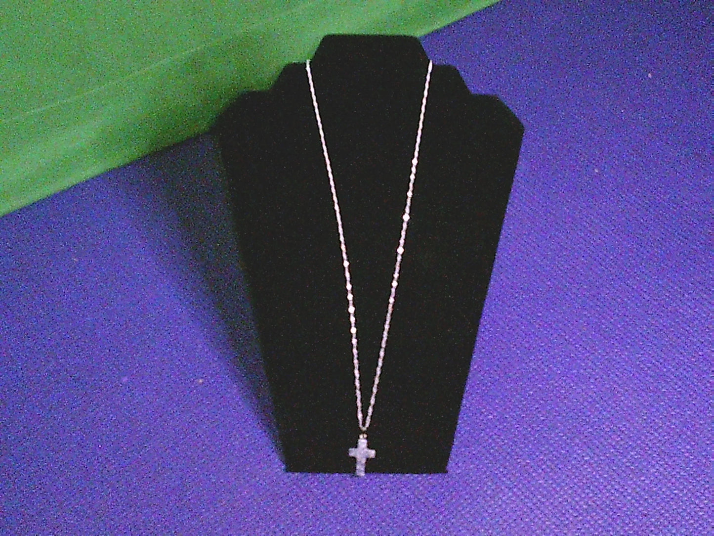 Zenspiration Necklace - Blue Calcite Cross