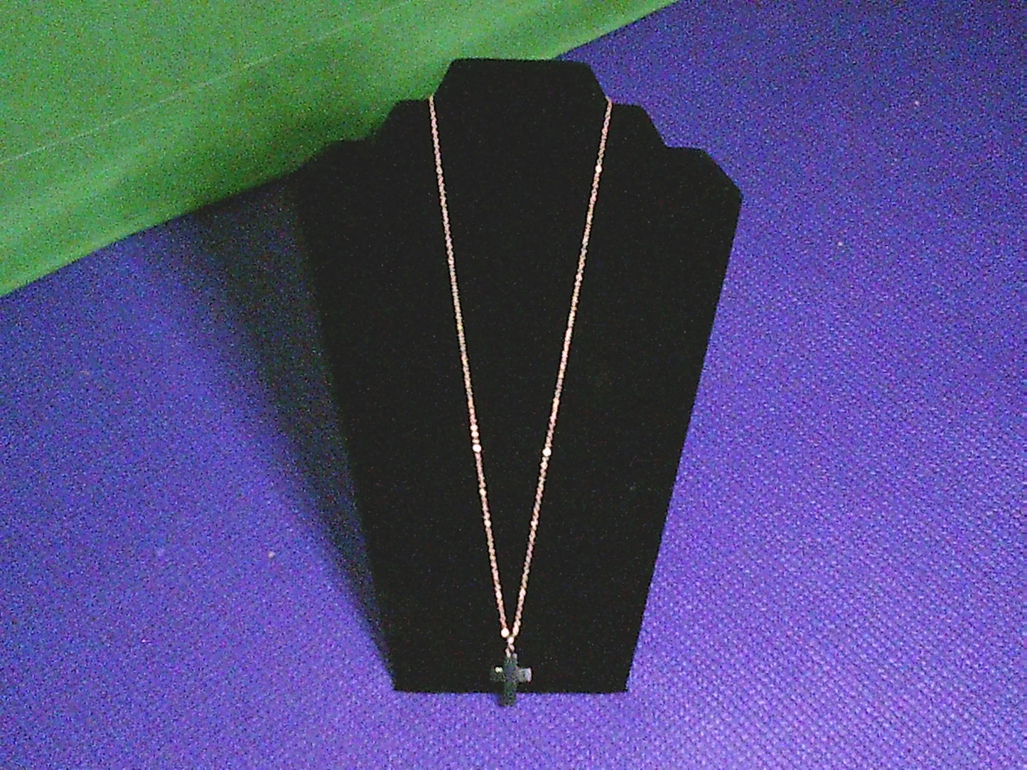 Zenspiration Necklace - Green Malachite Cross