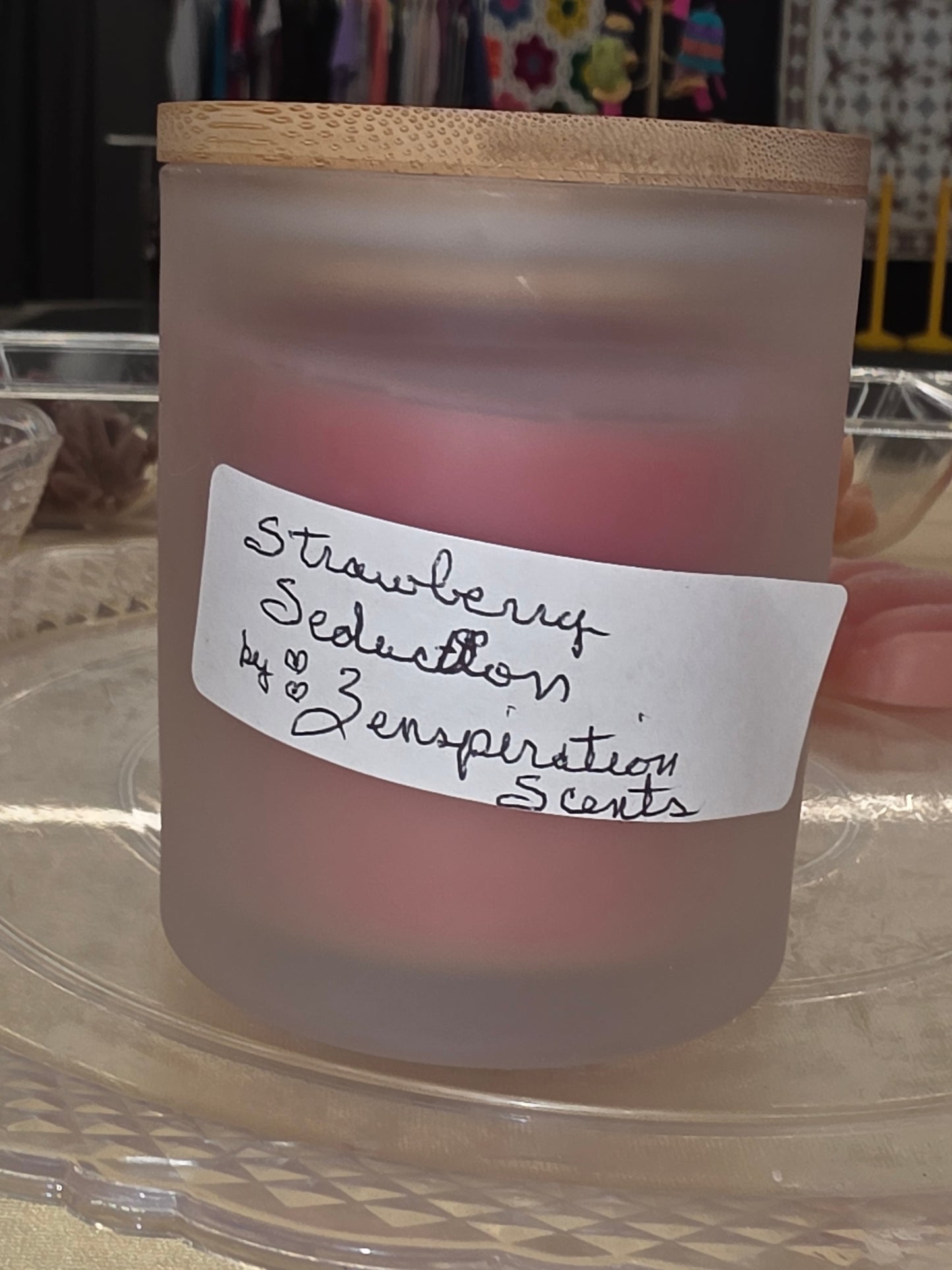 Zenspiration Scents - Scented Candles - (Strawberry Seduction 10oz Scented Candle Shown)