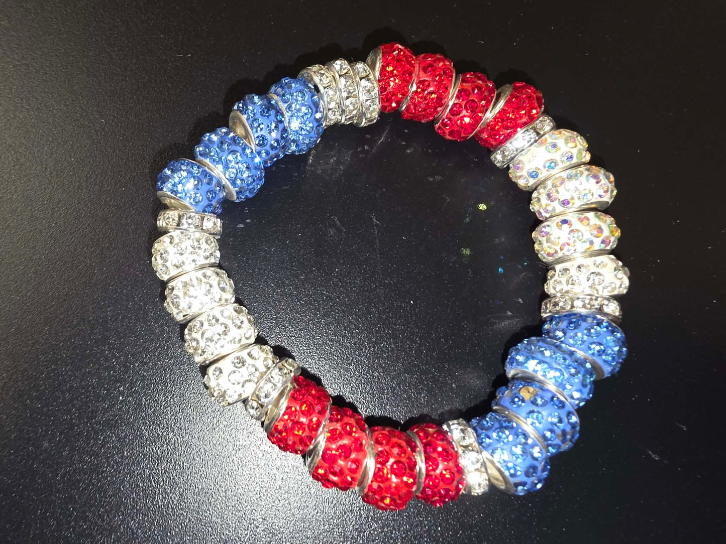 4th of July Bling Bracelet
